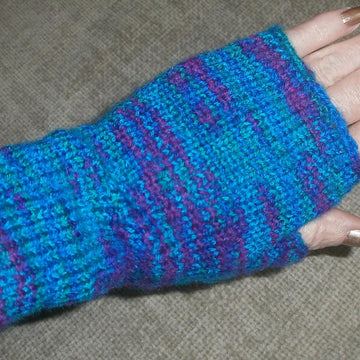 Picot Edge Fingerless Mitts