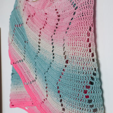 Scenic Route Crescent Shawl