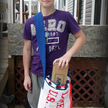 Mail Bag and Stamp Hat