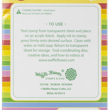 Waffle Flower Crafts Clear Stamps 4"X6" - Fall Greetings
