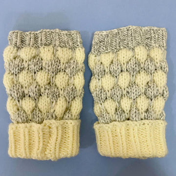 Wrist Warmers and Aran Bubble Hat