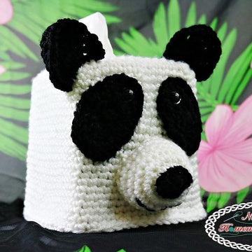 Panda Bear Tissue Box Cover