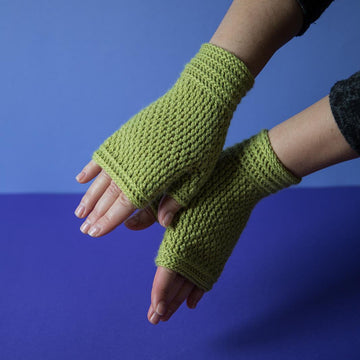 Warm hugs fingerless mittens