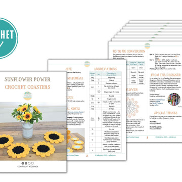 Sunflower Power Coasters