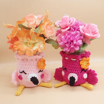 Flamingo Trinket Pouch & Cozy