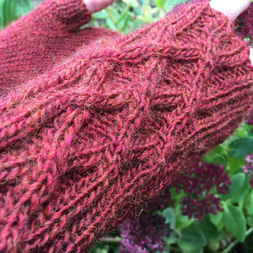 Kernow fingerless mittens