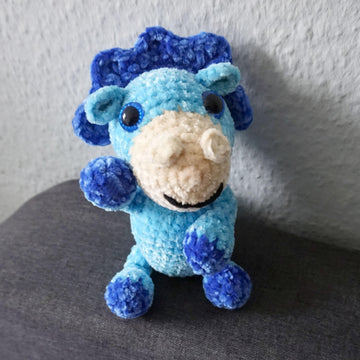 Häkelanleitung kleiner Kuschel Dino Ocean