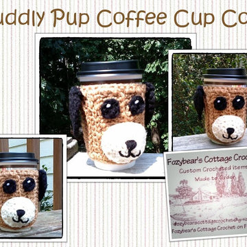 Cuddly Pup Coffee Cup Cozy