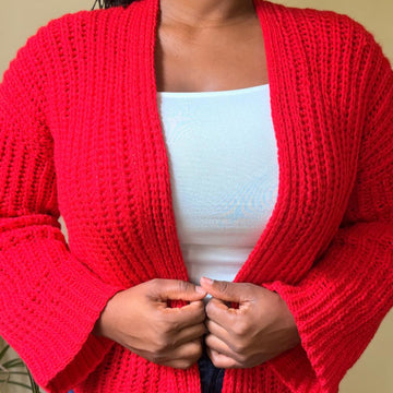 Drop shoulder Cardigan
