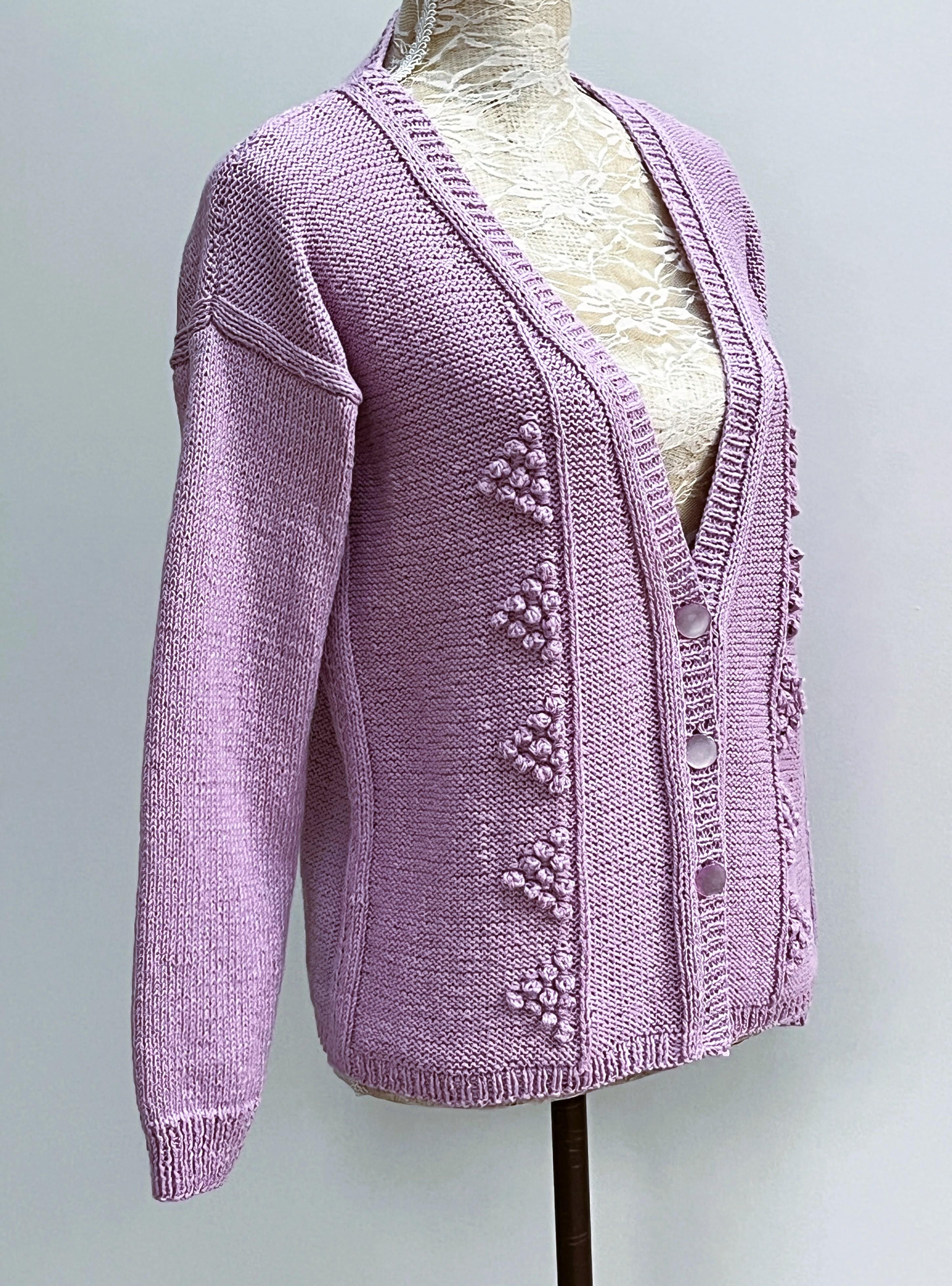 CARDIGAN WITH BOBBLE PANELS