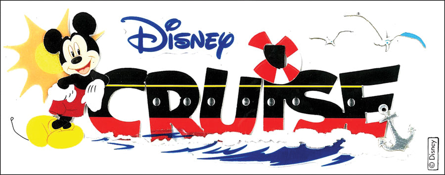 Sticko Disney Title Dimensional Stickers - Mickey - Cruise