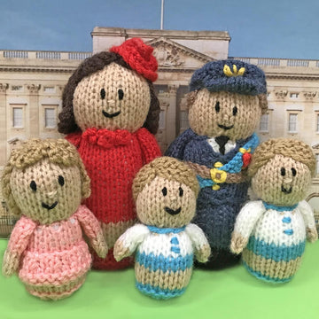 Royal Family Prince Charles, Kate and Kids dolls