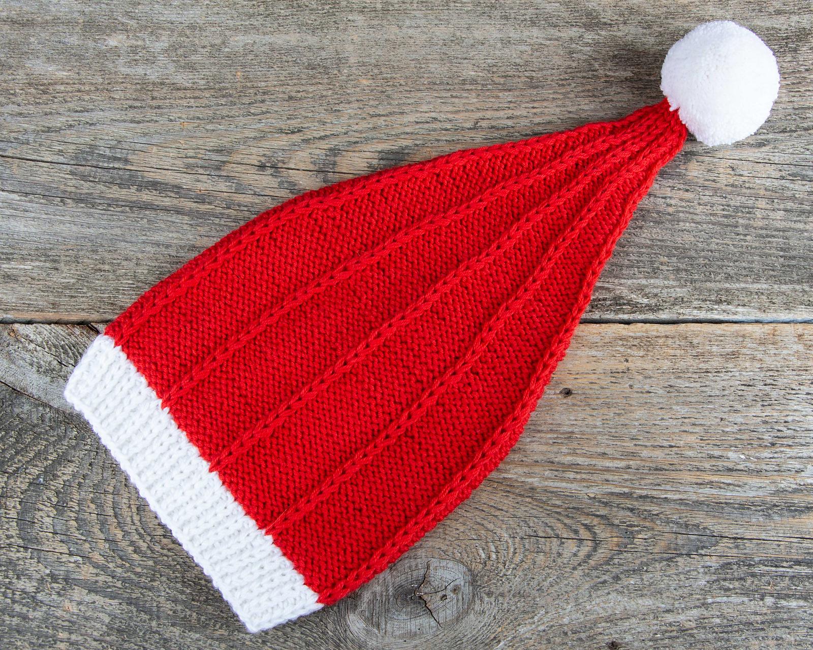 Knit Christmas Santa Hat