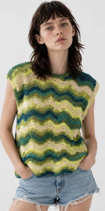 Wavelet Crochet Tank Top