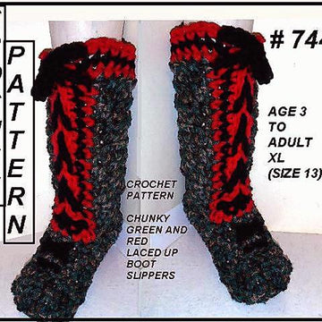 744 RED SOLE Chunky Tall Slippers