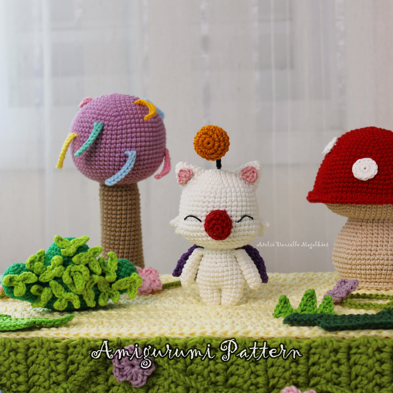 ✨ Moogle Amigurumi Pattern – Final Fantasy Inspired Fanart (PDF Crochet Pattern) ✨
