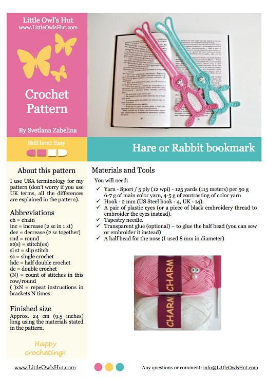 115 Easter Bunny bookmark