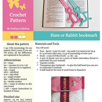 115 Easter Bunny bookmark