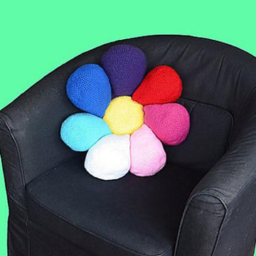 Flower Pillow Crochet Pattern, Flower Crochet Pattern