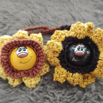 Sonnenblume im Taschenformat Sorgenwürmchen