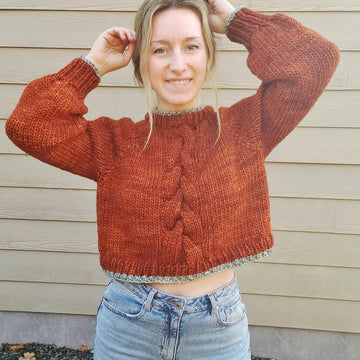Braided Embers Sweater