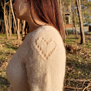 Fluffy Hearts Sweater