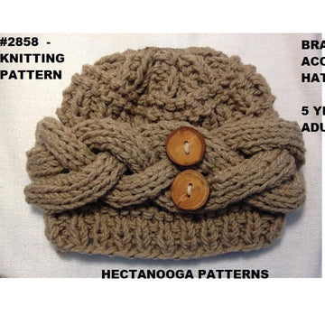 2858- BRAIDED ACCENT HAT