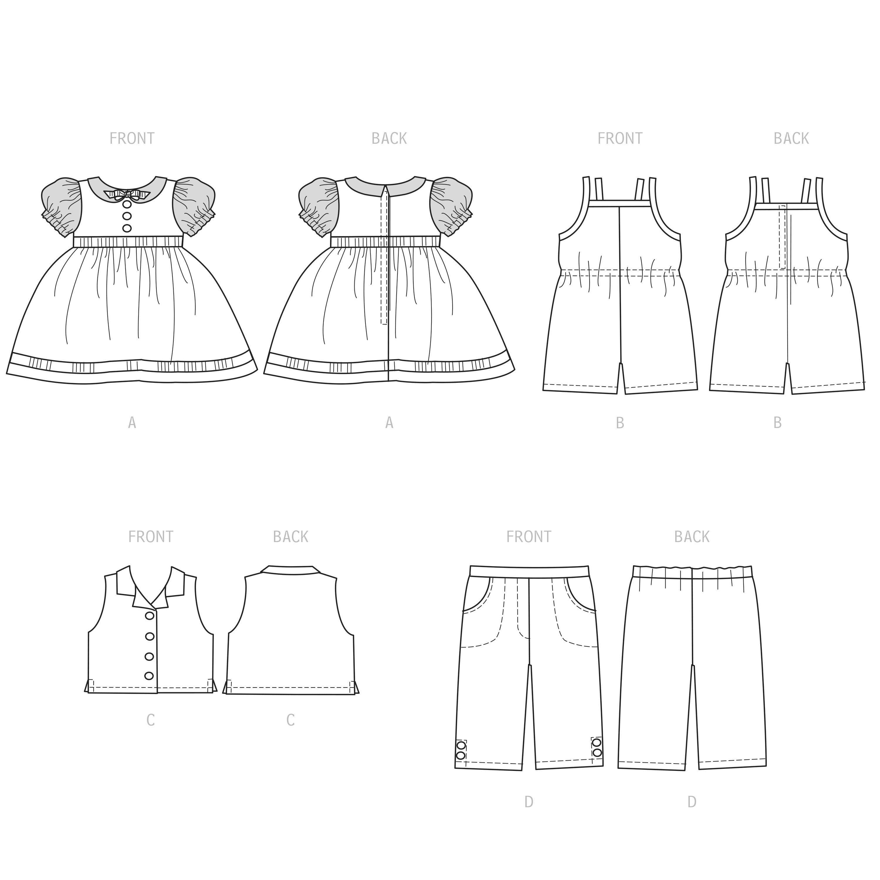 Simplicity 18" Doll Clothes S9534 - Paper Pattern, Size OS (One Size Only)