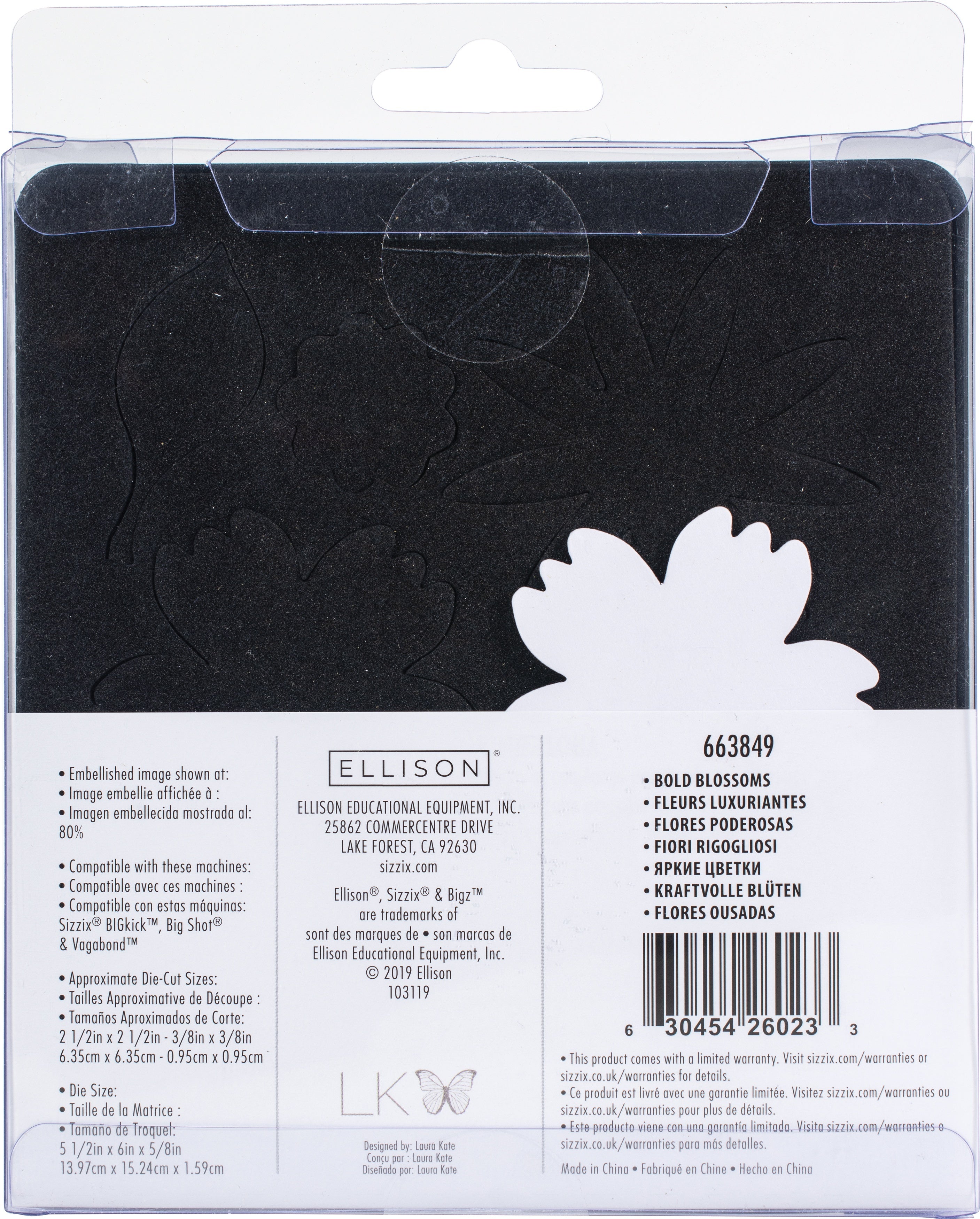 Sizzix Bigz Die By Laura Kate - Bold Blossoms