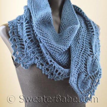 #188 Open Hearts Shawlette