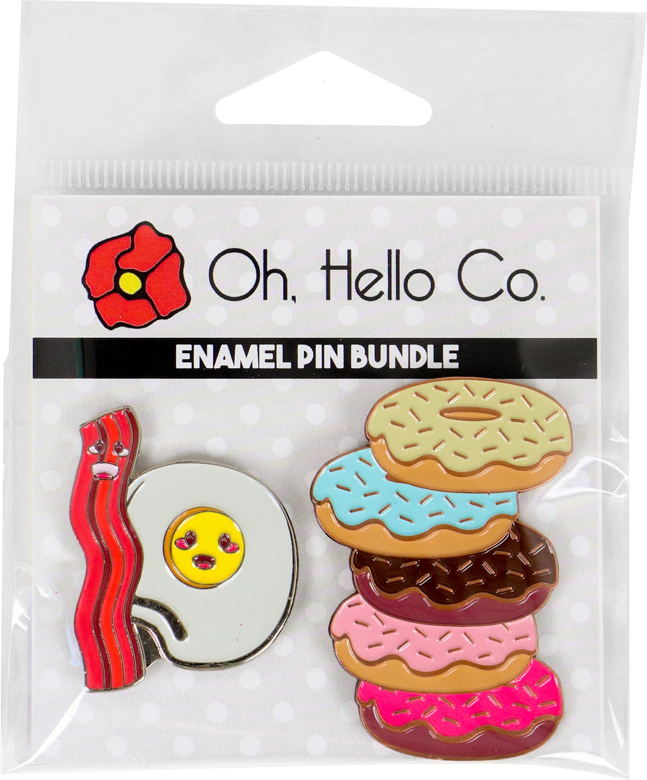Oh, Hello Co. Oh Hello Enamel Pins 2/Pkg - Breakfast
