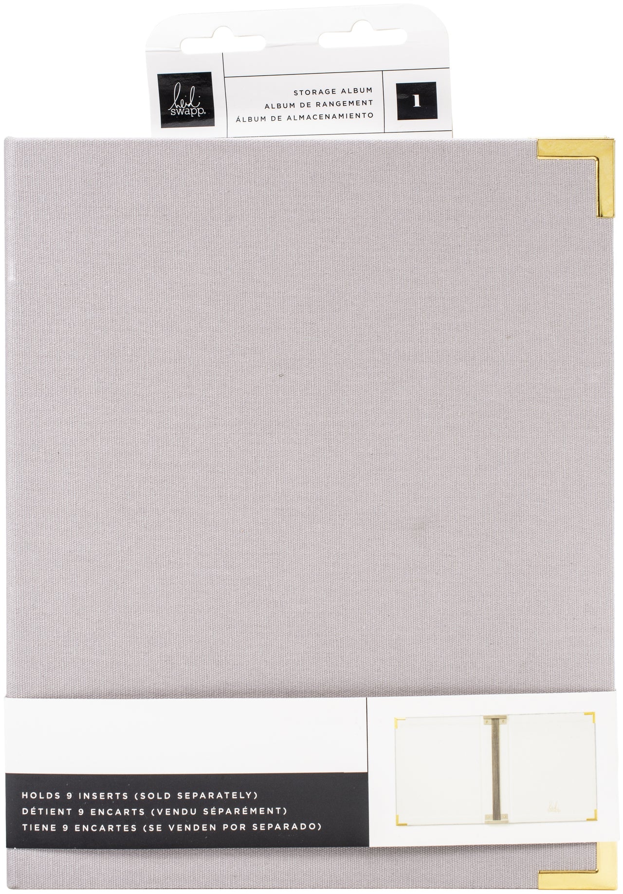 American Crafts Heidi Swapp Storyline Chapters Album 8"X10" - Gray