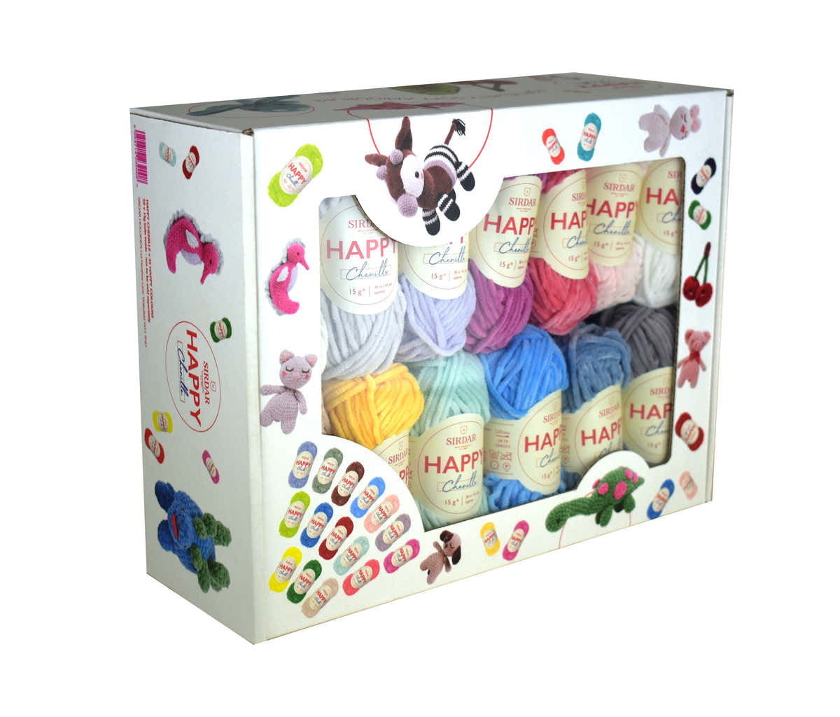 Sirdar Happy Chenille Multibox - 25 Colours
