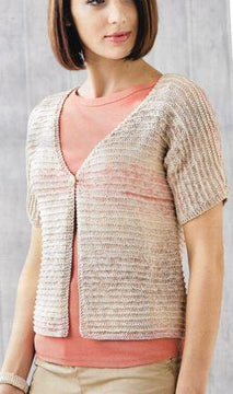 Garter stitch ridge cardigan