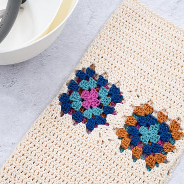 Granny Square Dish Towel