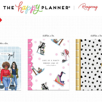 Happy Planner X Rongrong Plastic Envelopes 3/Pkg - 605069