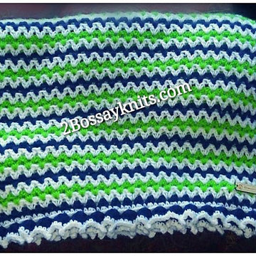 Seattle Stripes Baby Blanket