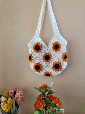 Sunburst Granny Square Bag