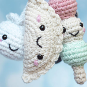 Asian food keychains