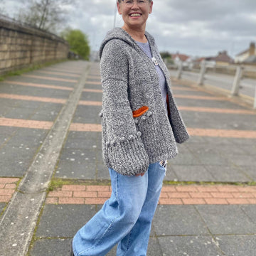 Marled Hoody Cardigan