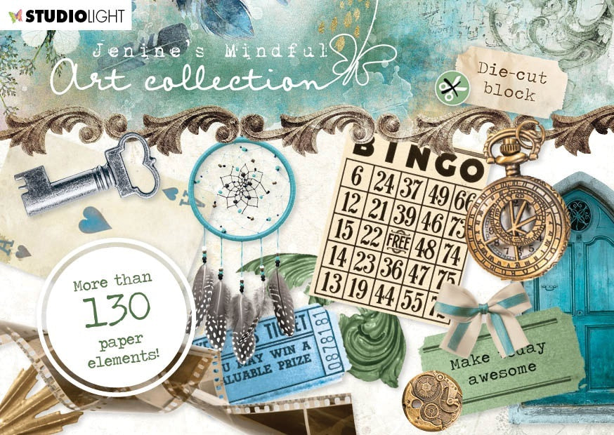 Studio Light Jenine's Mindful Art Die-Cut Block A6 - NR. 01