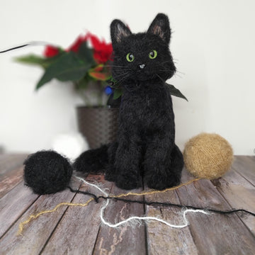 Amigurumi Realistic crochet Black Cat