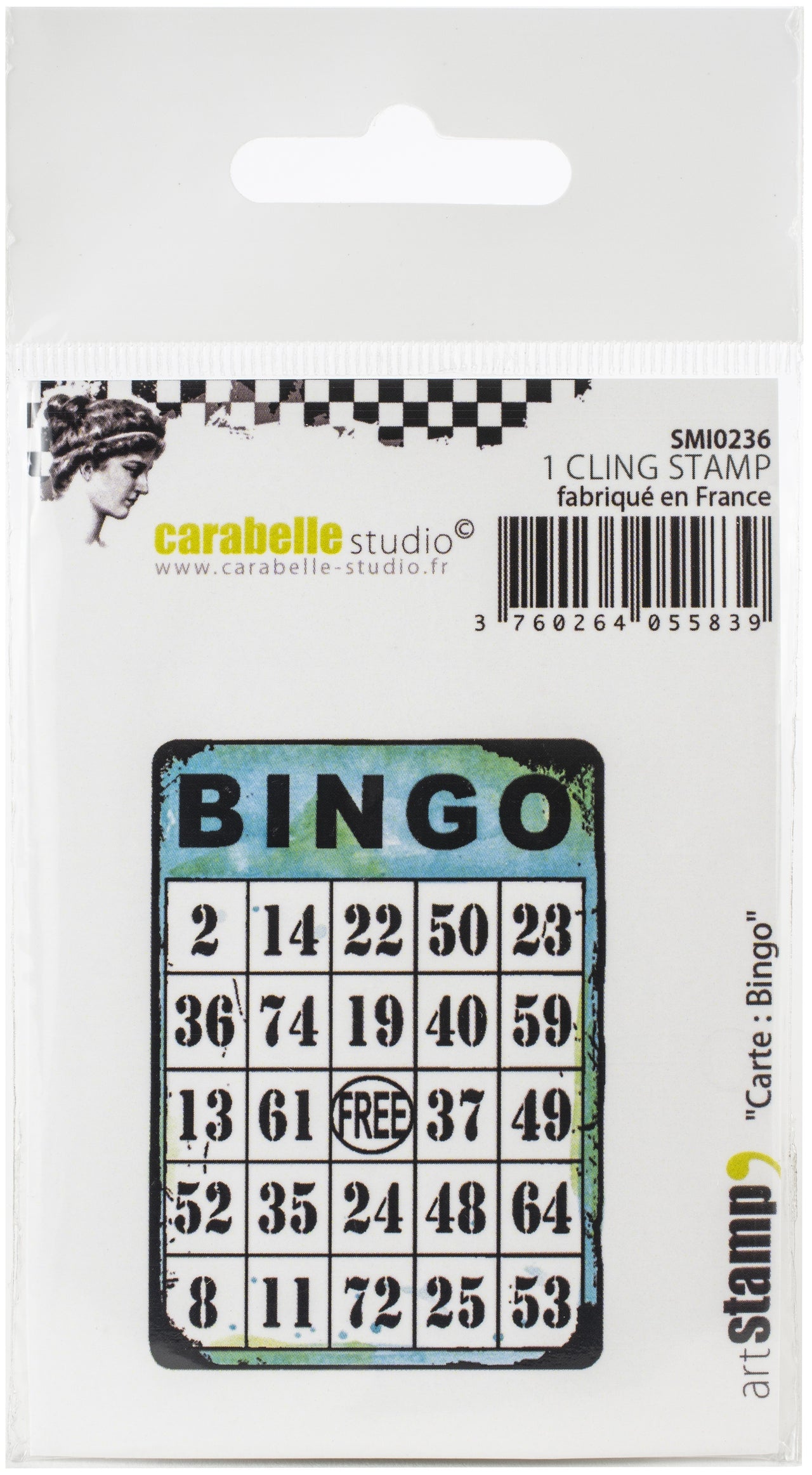 Carabelle Studio Cling Stamp Small - Card: Bing