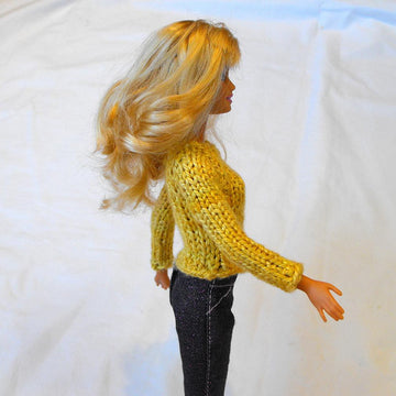 Barbie Simple Raglan Pullover OR Open-Back Sweater