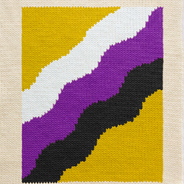 Waves knitting Non Binary Chart