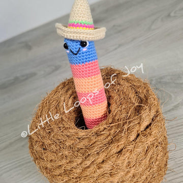 Chunky Worm with Sombrero "Jimmy"