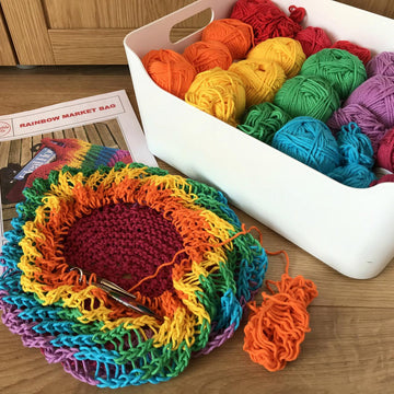 Rainbow market bag