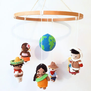 It's a small world baby mobile