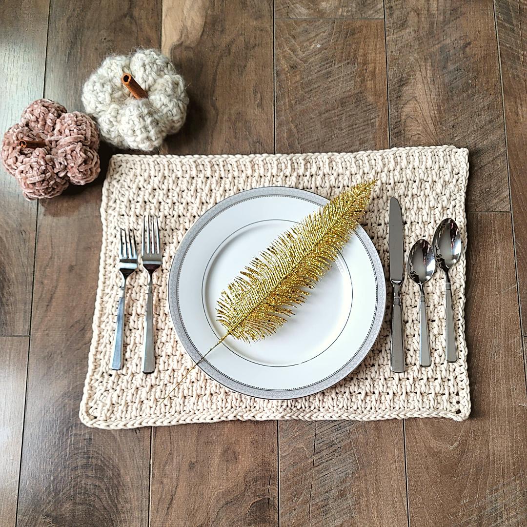 Tunisian Moss Placemat