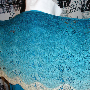 Sea Waves Lace Shawlette